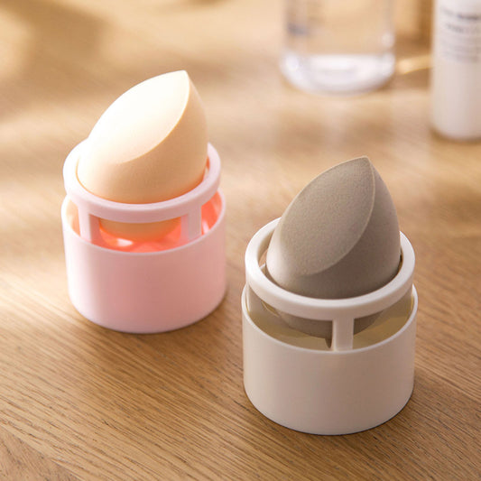 Girly Heart Beauty Egg Stand – Dustproof Cosmetic Organizer